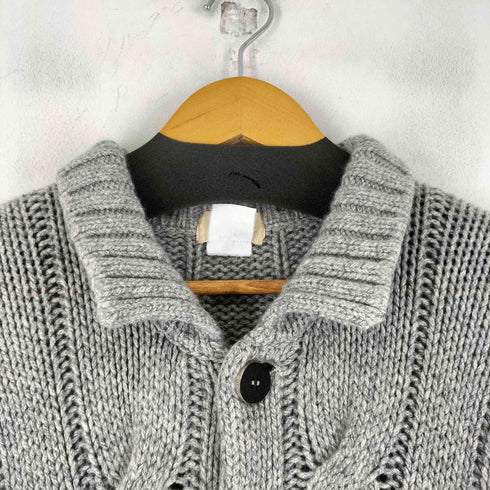 マーロ malo カシミヤ100ケーブルニットカーディガン メンズ