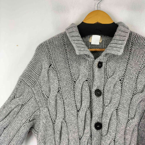 マーロ malo カシミヤ100ケーブルニットカーディガン メンズ