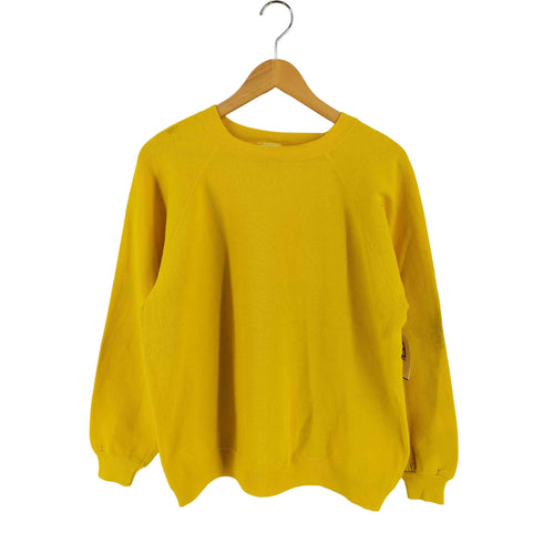 ヘインズ Hanes 90S USA製 無地 ラグランスウェット メンズ import:XL