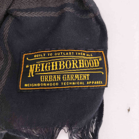 ネイバーフッド NEIGHBORHOOD 90-00s フリンジデザイン 総柄 大判マフラー メンズ