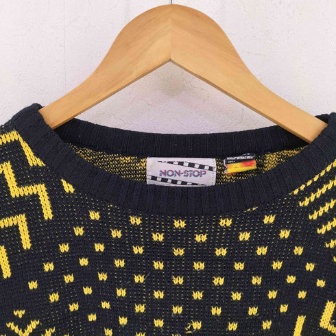 NON-STOP 総柄 アクリルニット アメカジ メンズ import:S