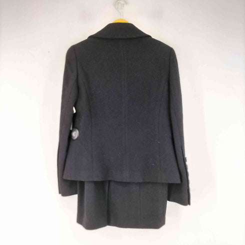 エスカーダ ESCADA シルク混ウールテーラードジャケットスカートセットアップ レディース 38