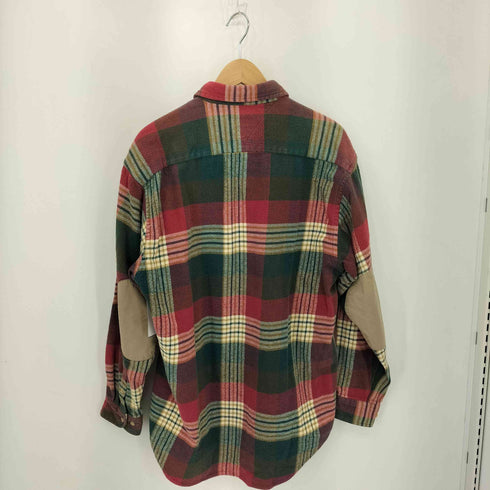 トミーヒルフィガー TOMMY HILFIGER エンブレム刺繍 フランネルチェック 長袖シャツ メンズ S