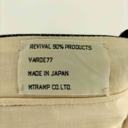 バルデセブンティセブン Varde77 ジップフライ テーパード パンツ レディース