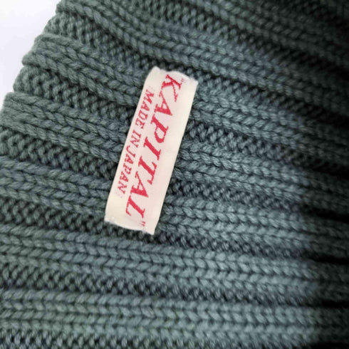 キャピタル KAPITAL 5G クラブ ニット CAP リブ編み ローゲージ ビーニー グローブ ニット帽 メンズ 7~7 1/4