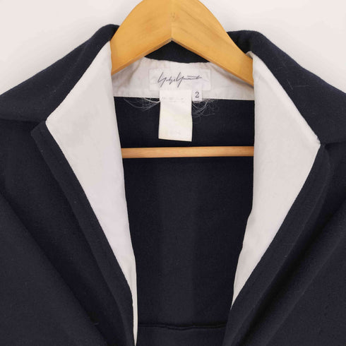 ヨウジヤマモト Yohji Yamamoto ノースリーブ 変形 ウール ドレープ コート レディース JPN:2