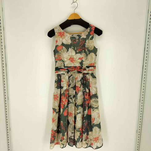 ローラアシュレイ LAURA ASHLEY 花柄プリーツワンピース レディース 7