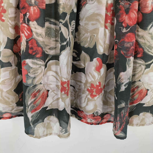 ローラアシュレイ LAURA ASHLEY 花柄プリーツワンピース レディース 7