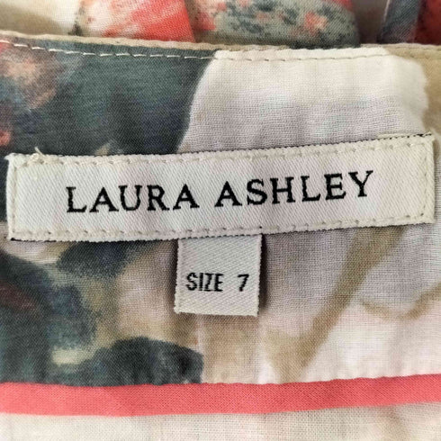 ローラアシュレイ LAURA ASHLEY 花柄プリーツワンピース レディース 7