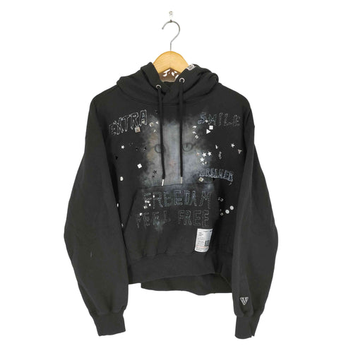 メゾンミハラヤスヒロ Maison MIHARA YASUHIRO 25AW Cat Printed Embellished Distressed Hoodie レディース JPN:36