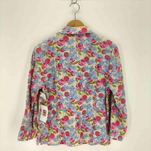 ローラアシュレイ LAURA ASHLEY 花柄オープンカラーシャツ レディース 11