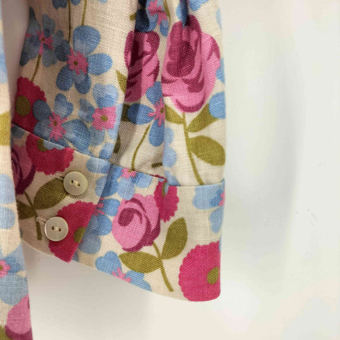 ローラアシュレイ LAURA ASHLEY 花柄オープンカラーシャツ レディース 11