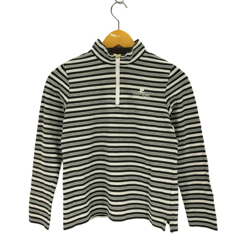 クレージュ courreges 12SS ボーダーハーフジップトップス レディース 38