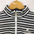 クレージュ courreges 12SS ボーダーハーフジップトップス レディース 38