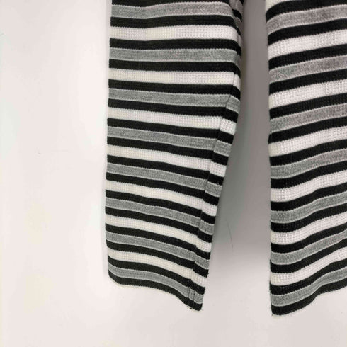 クレージュ courreges 12SS ボーダーハーフジップトップス レディース 38