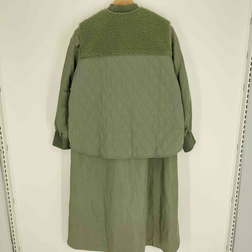 スミスタイル SUM1 STYLE 21AW キルティング ベスト付き3WAY 馬刺繍 コート レディース FREE