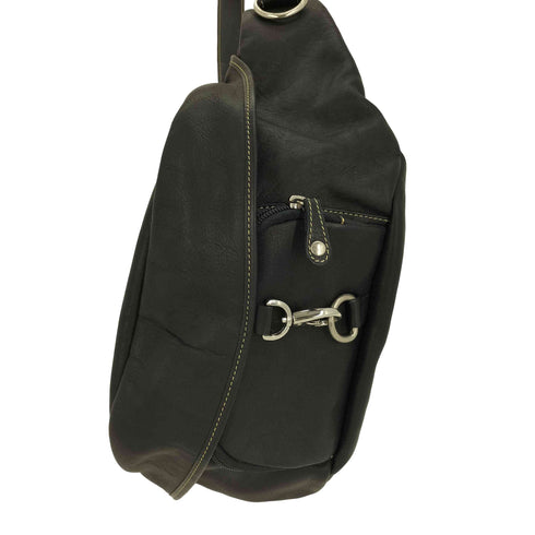 DAYS ART ロゴ刻印 レザー フック ボディバッグ メンズ