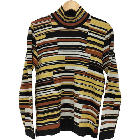 ランセル LANCEL 総柄タートルネックニット レディース JPN:M