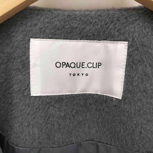 オペークドットクリップ OPAQUE.CLIP 24AW ウールカシミヤブレンド キルティングドッキングコート レディース JPN:L