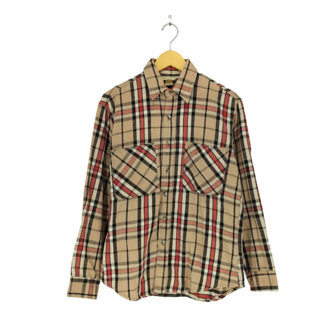 セントジョンズベイ STJOHNS BAY 80s 襟芯 USA製 ネルシャツ メンズ M