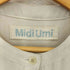 MIDI UMI リネンブレンド プリーツ ノースリーブ シャツワンピース レディース
