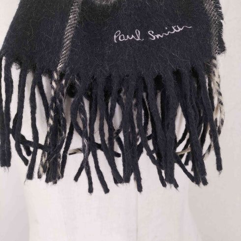 ポールスミス Paul Smith ACCESSORIES CAMELHAIR MADE IN GERMANY チェック柄マフラー メンズ
