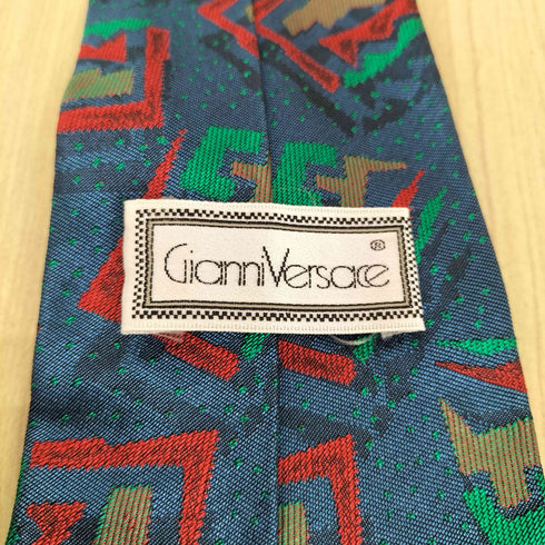 ジャンニヴェルサーチ GIANNI VERSACE 総柄シルクネクタイ メンズ