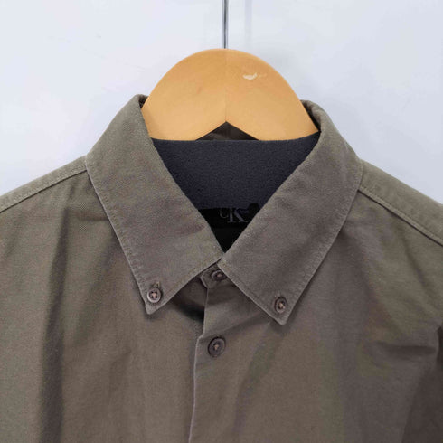 カルバンクライン CALVIN KLEIN オックスフォード ボタンダウンシャツ メンズ import:M