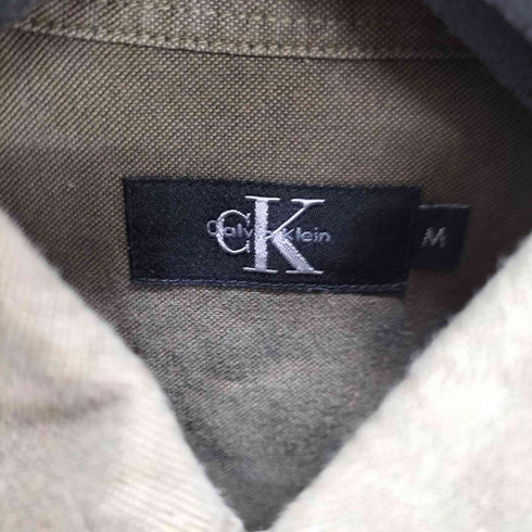 カルバンクライン CALVIN KLEIN オックスフォード ボタンダウンシャツ メンズ import:M
