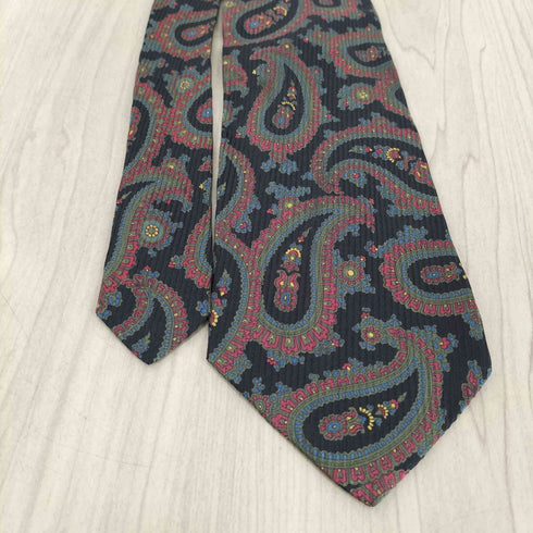 イヴサンローラン Yves Saint Laurent ペイズリー柄シルクネクタイ メンズ