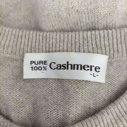 ピュア カシミヤ pure cashmere カシミヤ100 ロングスリーブニット レディース import:L
