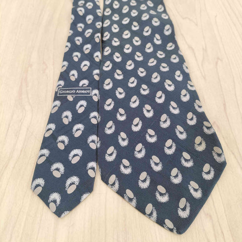 ジョルジオアルマーニ Giorgio Armani MADE IN ITALY 総柄シルクネクタイ メンズ