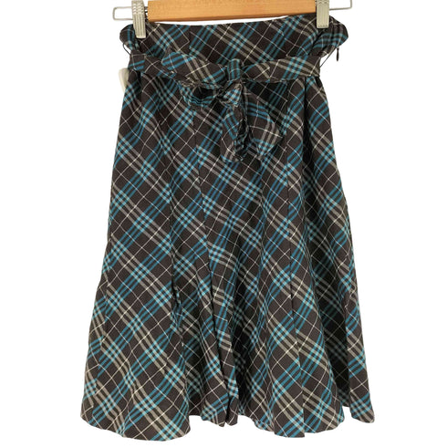 バーバリーブルーレーベル BURBERRY BLUE LABEL チェックプリーツミニスカート レディース 38