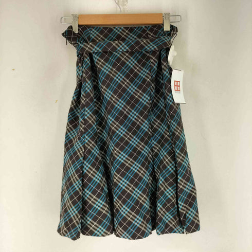 バーバリーブルーレーベル BURBERRY BLUE LABEL チェックプリーツミニスカート レディース 38