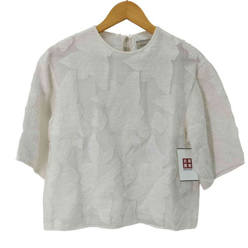 ユナイテッドアローズ UNITED ARROWS カットジャカード 5分袖 ブラウス レディース FREE