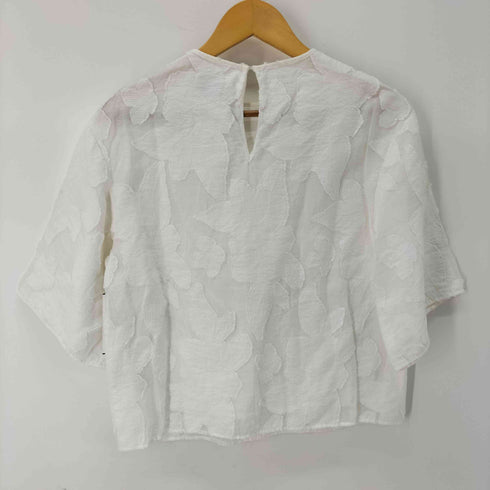 ユナイテッドアローズ UNITED ARROWS カットジャカード 5分袖 ブラウス レディース FREE