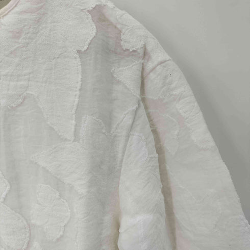 ユナイテッドアローズ UNITED ARROWS カットジャカード 5分袖 ブラウス レディース FREE