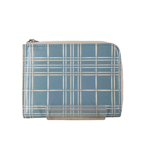 マーガレットハウエルアイデア Margaret Howell idea チェック柄Lジップウォレット レディース