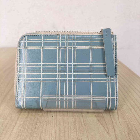 マーガレットハウエルアイデア Margaret Howell idea チェック柄Lジップウォレット レディース