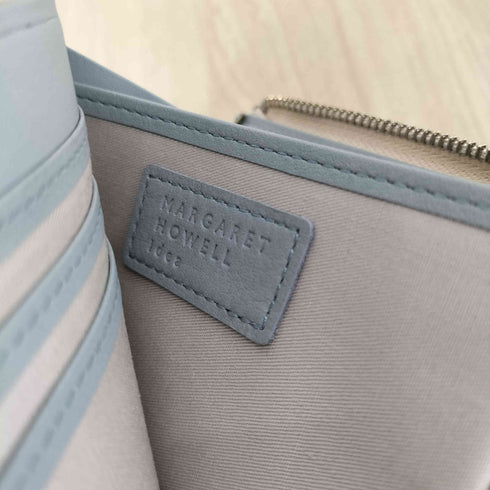 マーガレットハウエルアイデア Margaret Howell idea チェック柄Lジップウォレット レディース