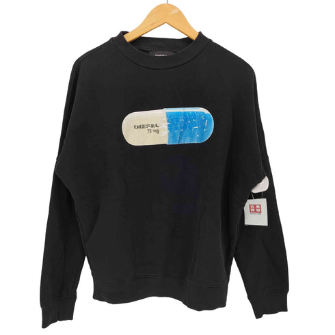 ディーゼル DIESEL 78mg カプセル プリント クルーネック スウェット メンズ import:S