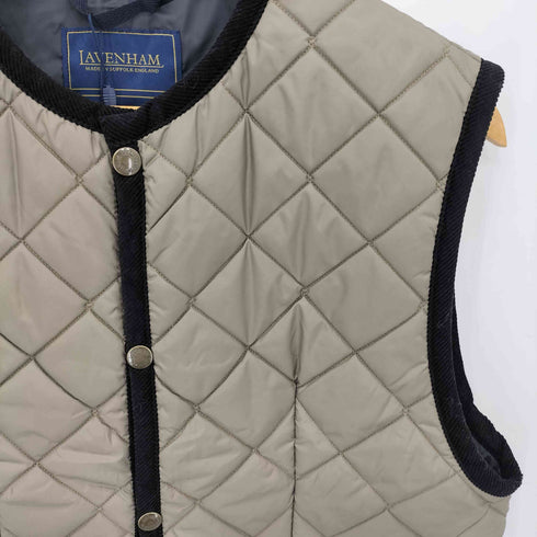 ラベンハム LAVENHAM Longline Crew Neck Gilet キルティングロングベスト ジレ コート レディース 10 / 38