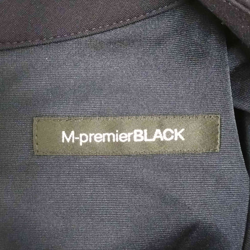 エムプルミエブラック M-premier BLACK ストレッチポンチスタンドカラーギャザーワンピース レディース JPN:36
