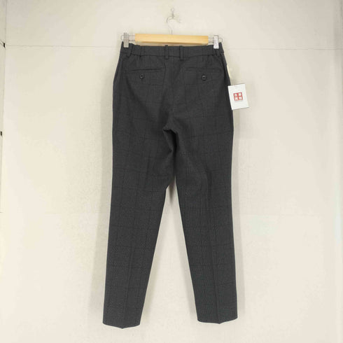 ホワイト WHITE グレンチェックストレッチテーパードパンツ レディース JPN:38
