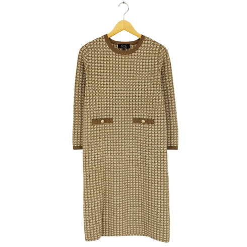クードシャンス COUP DE CHANCE ジャガードニットワンピース レディース JPN:38