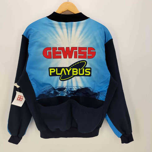 BIEMME 90S イタリア製 裏地フリース 企業ロゴ サイクリング ジャケット メンズ import:XL