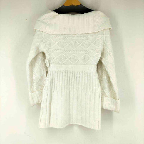 ダーリッチ Darich ヘアリーオフショルニットミニワンピース レディース FREE