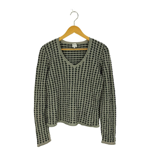 アルマーニコレツィオーニ ARMANI COLLEZIONI ドット織り Vネックニット レディース EUR:46
