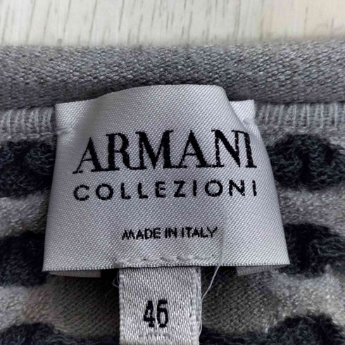 アルマーニコレツィオーニ ARMANI COLLEZIONI ドット織り Vネックニット レディース EUR:46