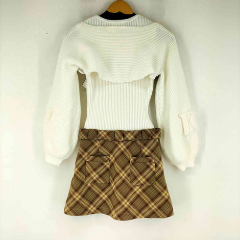 ダーリッチ Darich ドッキングミドルウエストニットミニワンピース レディース FREE